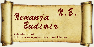 Nemanja Budimir vizit kartica